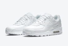 Nike Air Max 90 Leather“Triple White”纯白色即将发售 货号：CZ5594-100